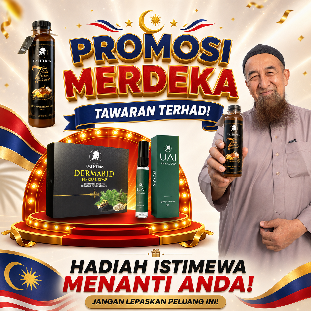 Promosi Merdeka Jus UAI Herbs