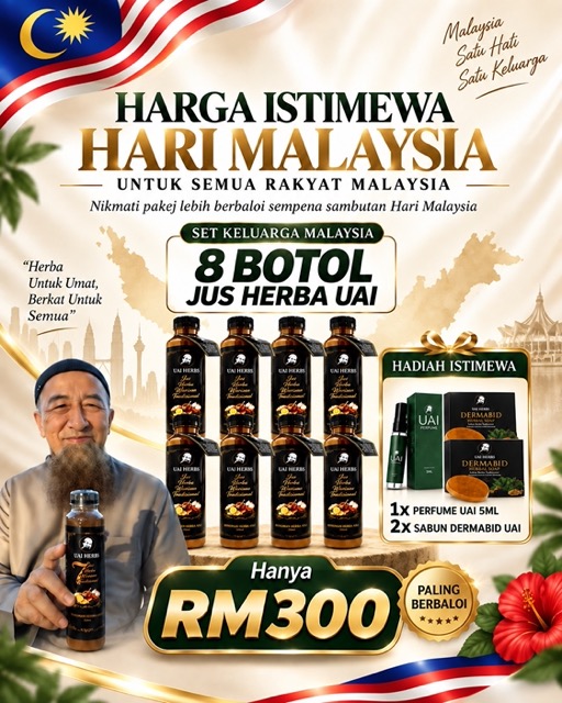 Pakej RM300 8 Botol Jus UAI Herbs